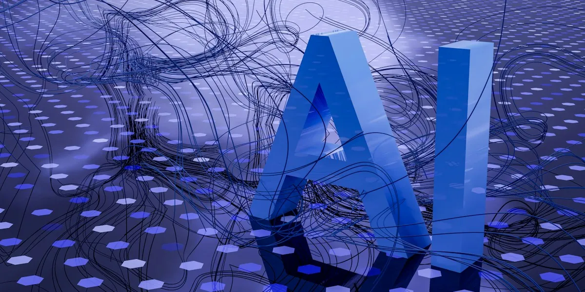 Futuristic AI technology and digital interfaces