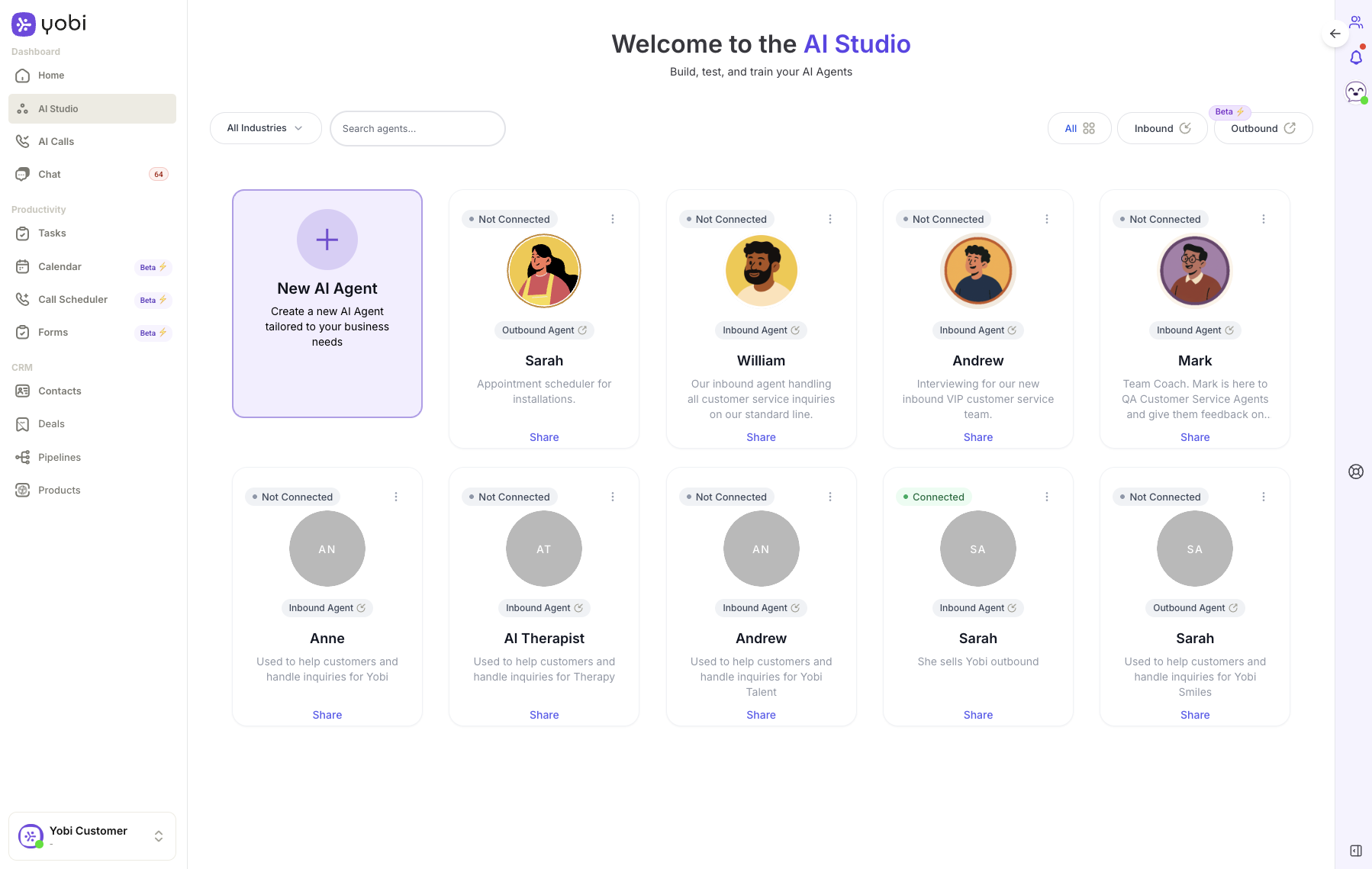 AI Studio Main Page