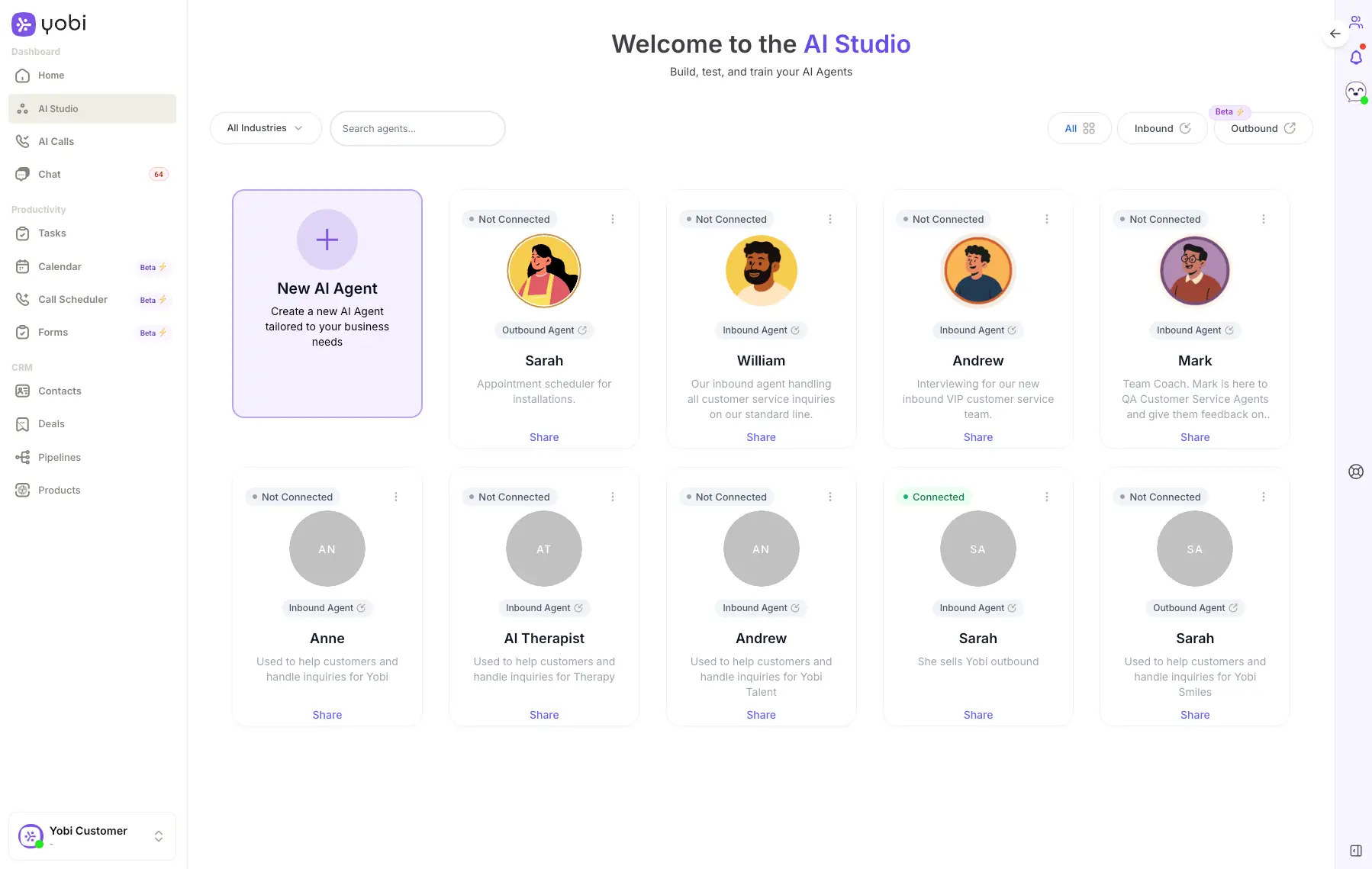 AI Studio Main Page