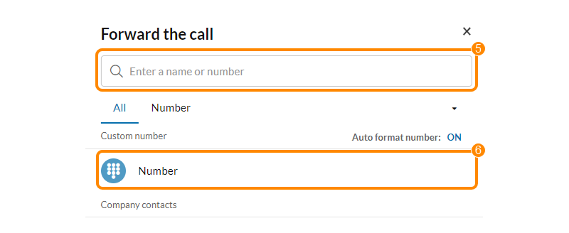 RingCentral Forward to external number